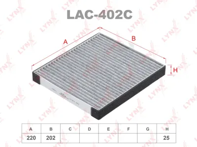 LYNX LAC402C Фильтр салона угольный