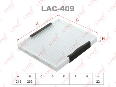 LYNX LAC409 Фильтр салона Mazda 6 02-