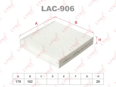 LYNX LAC906 Фильтр салона