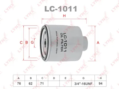 LYNX LC1011 Фильтр масляный