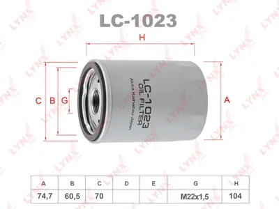 LYNX LC1023 Фильтр масляный
