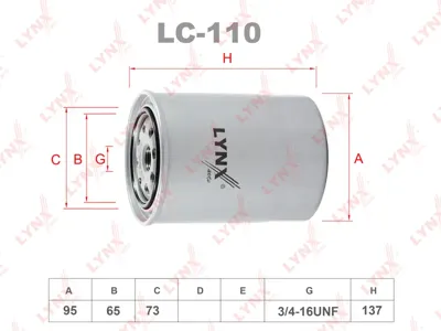 LYNX LC110 Фильтр масляный