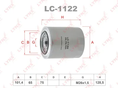 LYNX LC1122 Фильтр масляный