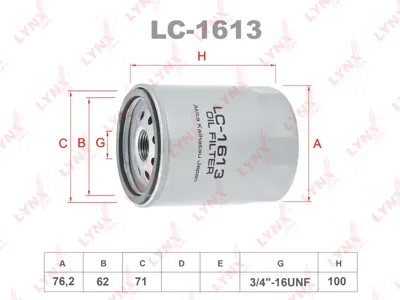 LYNX LC1613 Фильтр масляный