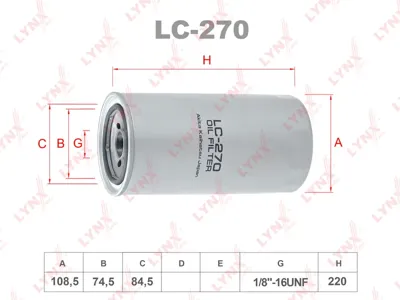 LYNX LC270 Фильтр масляный
