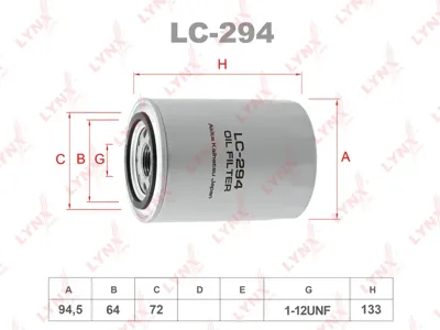 LYNX LC294 Фильтр масляный