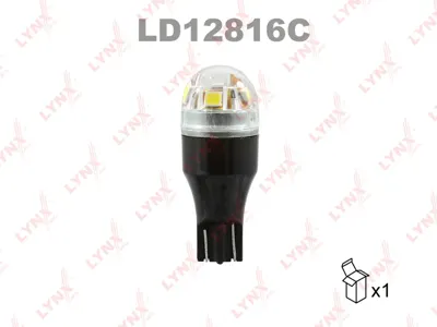 LYNX LD12816C Лампа LED W16W T15 12V W2.1x9.5d 5500K Canbus