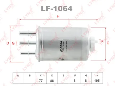 LYNX LF1064 Фильтр топливный