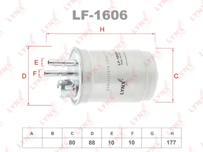 LYNX LF1606 Фильтр топливный