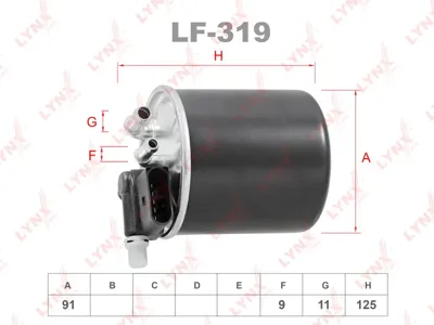 LYNX LF319 Фильтр топливный