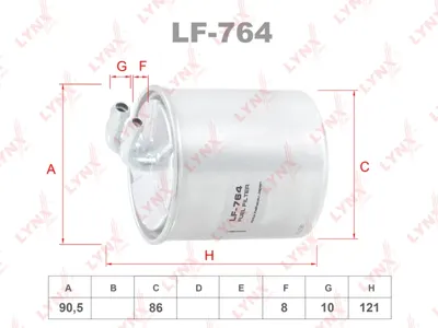 LYNX LF764 Фильтр топливный