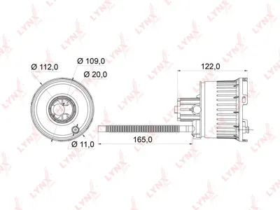 LYNX LF964M Фильтр топливный