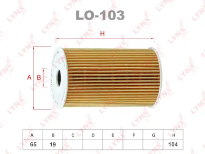 LYNX LO103 Фильтр масляный