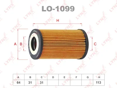 LYNX LO1099 Фильтр масляный (картридж)