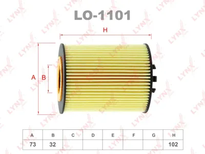 LYNX LO1101 Фильтр масляный