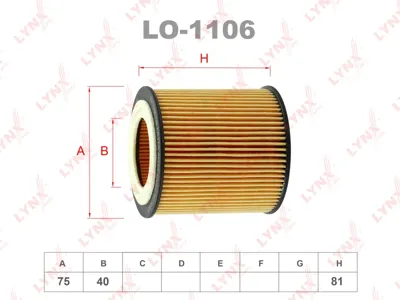 LYNX LO1106 Фильтр масляный