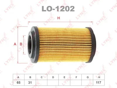 LYNX LO1202 Фильтр масляный