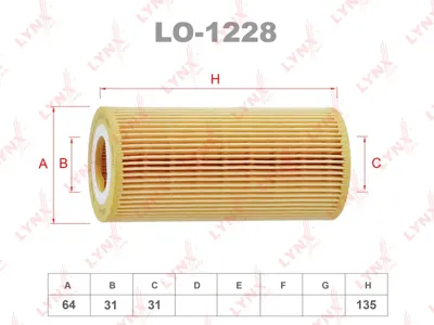 LYNX LO1228 Фильтр масляный (картридж)