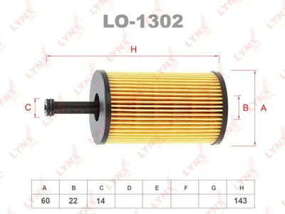 LYNX LO1302 Фильтр масляный