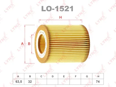 LYNX LO1521 Фильтр масляный