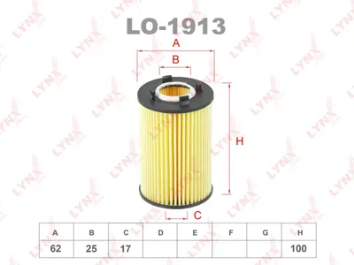 LYNX LO1913 Фильтр масляный