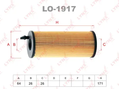LYNX LO1917 Фильтр масляный
