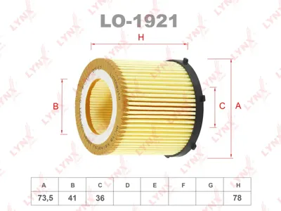 LYNX LO1921 Фильтр масляный