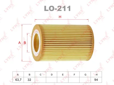 LYNX LO211 Фильтр масляный (картридж)