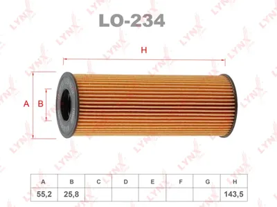 LYNX LO234 Фильтр масляный