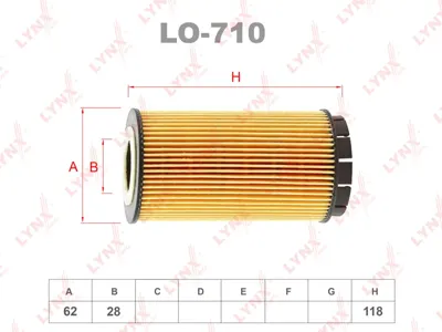 LYNX LO710 Фильтр масляный