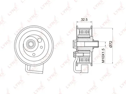 LYNX PB1007 Ролик ГРМ VW Passat B5 Audi A4,A6 натяжителя
