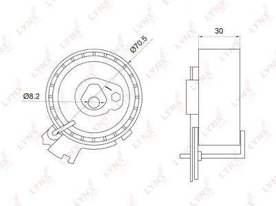 LYNX PB1014 Ролик натяжителя ремня ГРМ