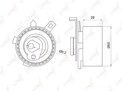 LYNX PB1015 Ролик натяжной ГРМ Ford Focus I 1.8-2.0 98> Mondeo II 1.6-2.0 96> Tourneo Connect 1.8 02> Tr