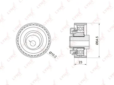 LYNX PB1027 Натяжитель ремня ГРМ Datsun Mi-Do (14-)