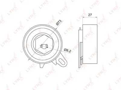 LYNX PB1069 Ролик натяжителя ремня ГРМ