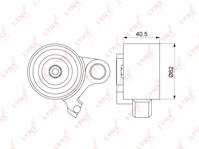 LYNX PB1206 Ролик ГРМ Toyota Land Cruiser (5VZ-FE) натяжителя