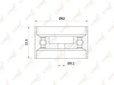 LYNX PB1309 Ролик натяжителя ремня ГРМ