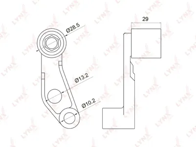 LYNX PB3030 Ролик ГРМ VW Bora , Caddy , Golf , Polo Audi A2 Seat Skoda (1.41.6) обводной (с кронштейном)