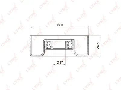 LYNX PB5010 Ролик MITSUBISHI OUTLANDER 03- 2.0-2.4