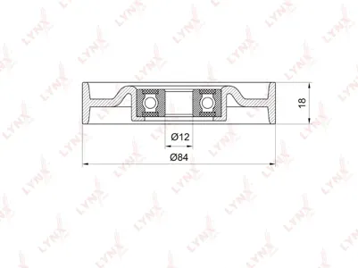 LYNX PB5041 Ролик натяжителя поликлин.ремня
