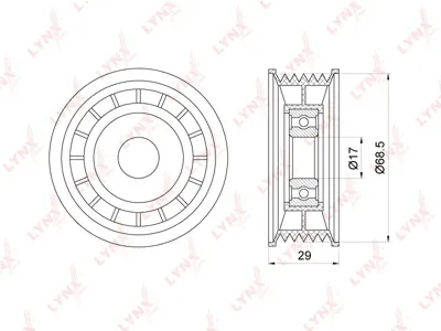LYNX PB5227 Ролик Ford Mazda Volvo Focus 2S403 04-