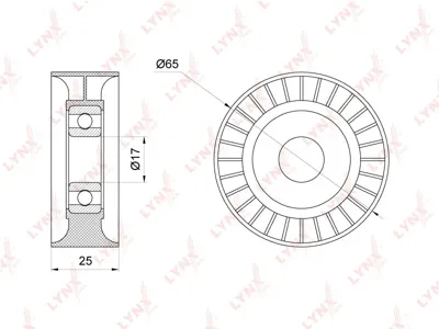 LYNX PB5237 Ролик PSA C4C3307308 04-