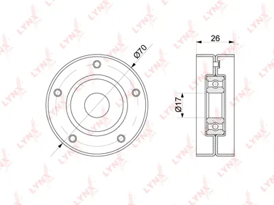 LYNX PB5341 Ролик Chevrolet Aveo Cruze 11-