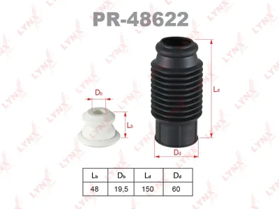 LYNX PR48622 Защитный комплект амортизатора
