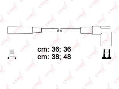 LYNX SPC4615 Комплект проводов ВАЗ 2110-2112 1117-1119 Kalina 2190-2191 Granta 2192 2194 Kalina 2