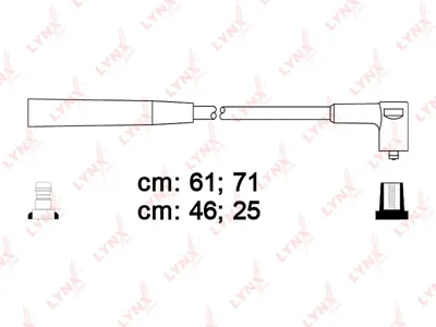LYNX SPC6915 Комплект проводов Audi A3A4, Seat Ibiza , VW Golf 1.6 96>