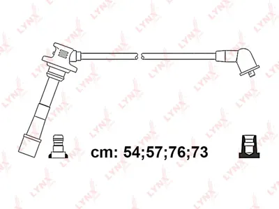 LYNX SPC7576 Комплект проводов высоковольтных Toyota Carina II Corolla 1.6 87-92