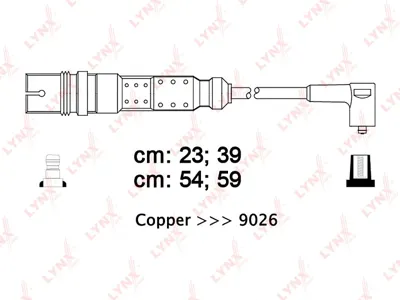 LYNX SPC8013 Комплект проводов Audi A3A4, VW Bora Golf Polo 1.6i 95>