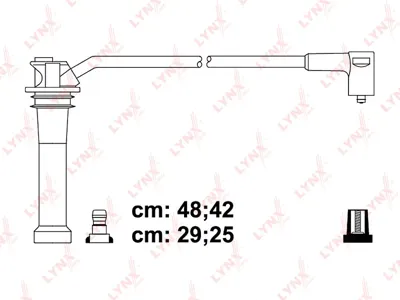LYNX SPE5114 Комплект проводов Ford Cougar 2.0 16V 98-01 Focus Mondeo II 1.6-2.0 16V 96-04
