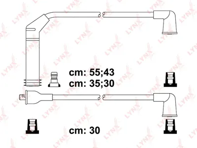 LYNX SPE5513 Комплект высоковольтных проводов (класс E)